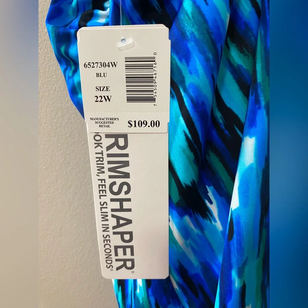 Trimshaper Farrah Tummy Control Swim Romper Size 22W Adjustable one piece NWT - Picture 6 of 10